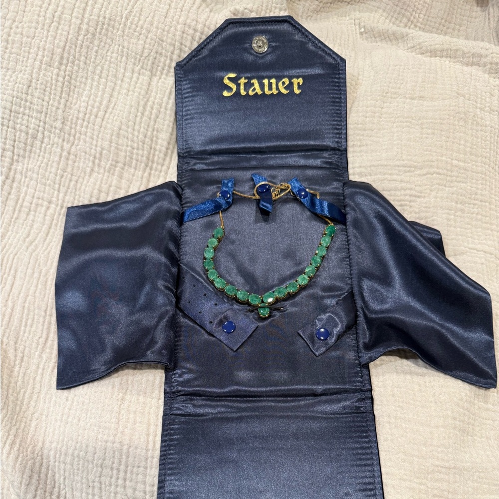 Stauer Simulated Emerald Necklace